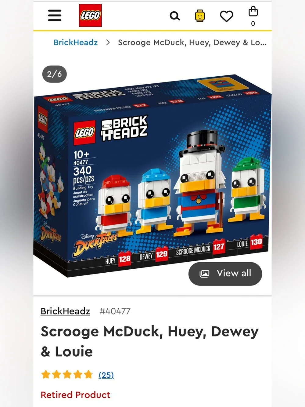 LEGO 40477 DuckTales - Retired Product